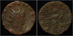 Ancient Coins - Gallienus billon antoninianus Aequitas standing left.