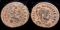 Ancient Coins - Licinius I AE follis Roma seated right