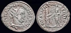 Ancient Coins - Valerian I AR antoninianus the Orient presenting wreath to Emperor