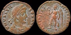 Ancient Coins - Valens AE follis Victory advancing left