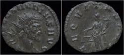 Ancient Coins - Claudius II Gothicus billon antoninianus Aequitas standing left