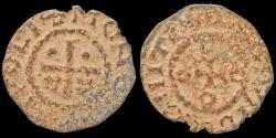 World Coins - Crusader County of Tripoli Raymond I-II AE denar