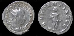 Ancient Coins - Trajan Decius AR antoninianus Abundantia standing right