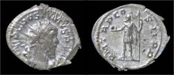 Ancient Coins - Postumus AR antoninianus Postumus standing left