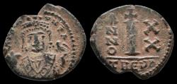 Ancient Coins - Maurice Tiberius  AE decanummium Large I