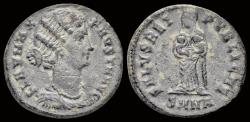Ancient Coins - Fausta ,Augusta AE follis Fausta standing facing