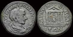 Ancient Coins - Thrace Hadrianopolis Gordian III AE26 tetrastyle temple