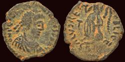 Ancient Coins - Johannes, usurper, AE3 Victory advancing left