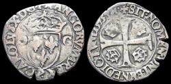 World Coins - France  Catholic League Charles X de Bourbon BI douzain 1594