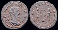 Ancient Coins - Probus AE antoninianus emperor standing right