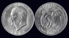 World Coins - USA 1 dollar 1974D