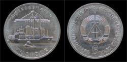 World Coins - DDR 5 mark 1990 30 jahre überseehafen Rostock