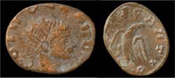 Ancient Coins - Divus Claudius II Gothicus billon antoninianus eagle standing facing