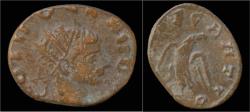 Ancient Coins - Divus Claudius II Gothicus billon antoninianus eagle standing facing.