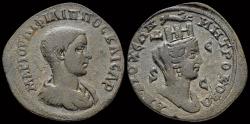 Ancient Coins - Seleucis and Pieria Antioch Philip II, as Caesar AE tetrassarion Tyche to right