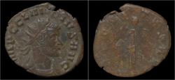 Ancient Coins - Claudius II Gothicus billon antoninianus Aequitas standing left.