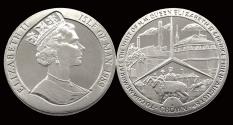 World Coins - Isle of Man- 1 crown 1989 Visit of Queen Elisabeth II & Prince of Philip