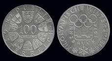 World Coins - Austria 100 schilling 1974- Olympic games in Innsbruck