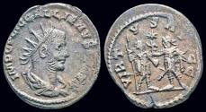 Ancient Coins - Gallienus AR antoninianus Valerian and Gallienus facing each other