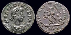 Ancient Coins - Arcadius AE13 Victory walking left