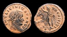 Ancient Coins - Licinius I AE follis Sol standing front