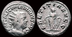 Ancient Coins - Valerian I AR antoninianus Laetitia standing left