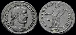 Ancient Coins - Galerius AE follis Genius standing left