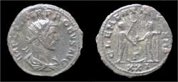 Ancient Coins - Probus billon antoninianus Probus standing right