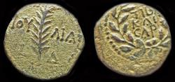 Ancient Coins - Judaea Procurators Valerius Gratus AE prutah