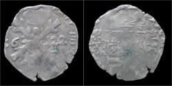 World Coins - Southern Netherlands Franche Comte Philip IV 1/32 patagon 1622 Dôle mint.