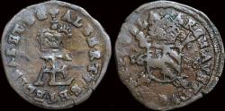 World Coins - Southern Netherlands Flanders Albrecht & Isabella double denier (penning) 1616