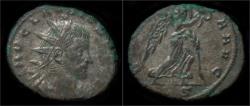 Ancient Coins - Claudius II Gothicus silvered antoninianus Victory advancing right.