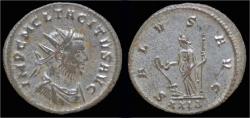 Ancient Coins - Tacitus silvered antoninianus Salus standing facing
