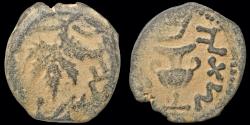 Ancient Coins - Judaea First Jewish War AE prutah