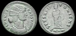 Ancient Coins - Fausta ,Augusta AE follis Fausta standing facing