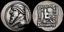 Ancient Coins - Parthian Kingdom Mithradates II AR tetradrachm