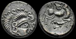 Ancient Coins - Celtic Gaul The Coriosolites billon stater