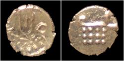 Ancient Coins - Southern India Kali/Vira Raya gold fanam Kamataka mint.