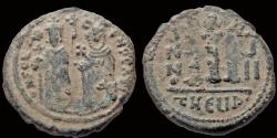 Ancient Coins - Phocas  and Leontina AE follis large M