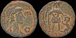 Ancient Coins - Leo I AE nummus Leo I standing facing