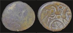 Ancient Coins - Celtic Britain Trinovantes Savernake base gold stater