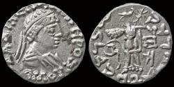 Ancient Coins - Bactrian Kingdom Zoilos III Soter AR drachm Athena Alkidemos advancing left