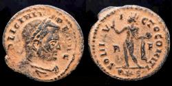 Ancient Coins - Licinius I AE follis Sol standing left