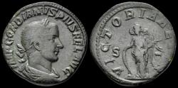 Ancient Coins - Gordian III AE sestertius Victory standing front