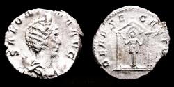 Ancient Coins - Salonina AR antoninianus Segetia within tetrastyle temple