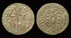 World Coins - Crusader States Unknown lords of Asia Minor AV zecchino