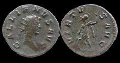 Ancient Coins - Gallienus silvered antoninianus Virtus standing left