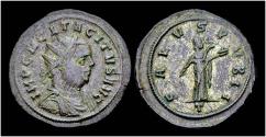 Ancient Coins - Tacitus silvered antoninianus Salus standing right