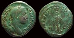 Ancient Coins - Severus Alexander AE sestertius Libertas standing left