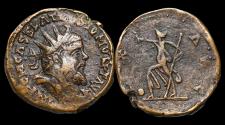 Ancient Coins - Postumus AE dupondius Pax advancing left